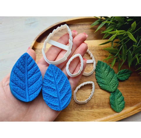 Silicone veiner, Leaf, style 5, set or individually