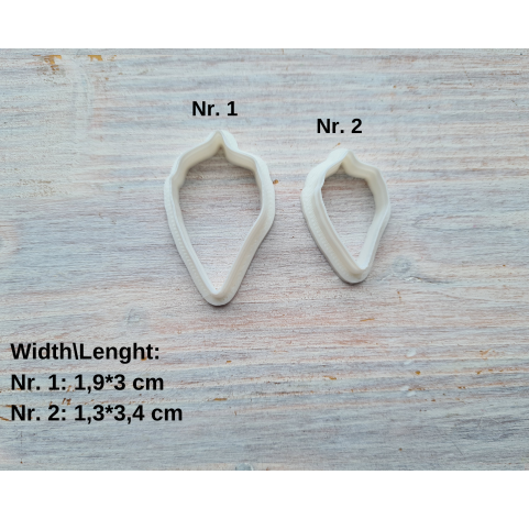 Silicone veiner, Leaf, style 6, set or individually