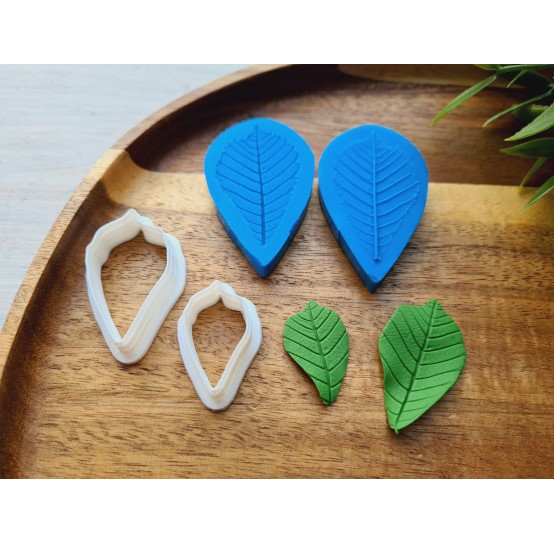 Silicone veiner, Leaf, style 6, set or individually