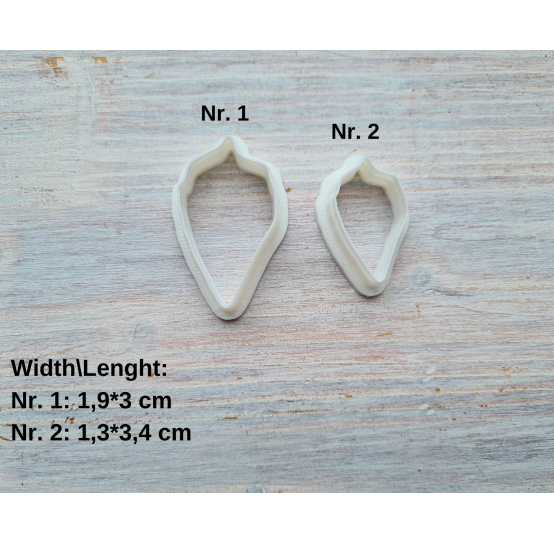 Silicone veiner, Leaf, style 6, set or individually