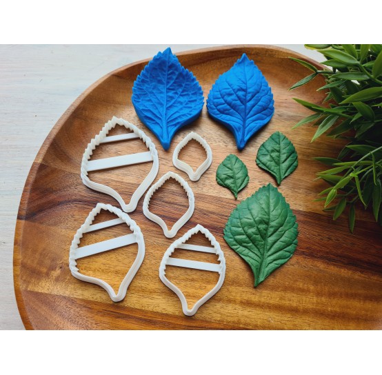 Silicone veiner, Hydrangea leaf, style 2, set or individually