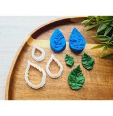 Silicone veiner, Poinsettia leaf, style 1, set A, set or individually
