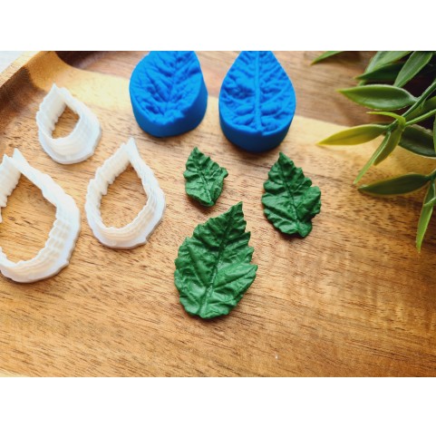 Silicone veiner, Poinsettia leaf, style 1, set A, set or individually