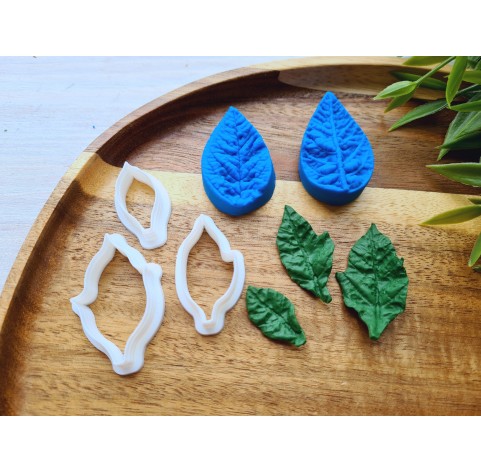 Silicone veiner, Poinsettia leaf, style 1, set B, set or individually