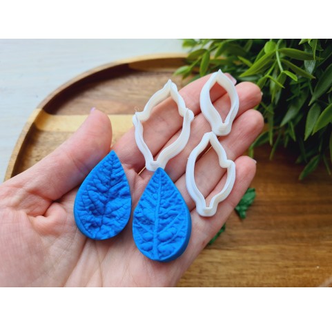 Silicone veiner, Poinsettia leaf, style 1, set B, set or individually
