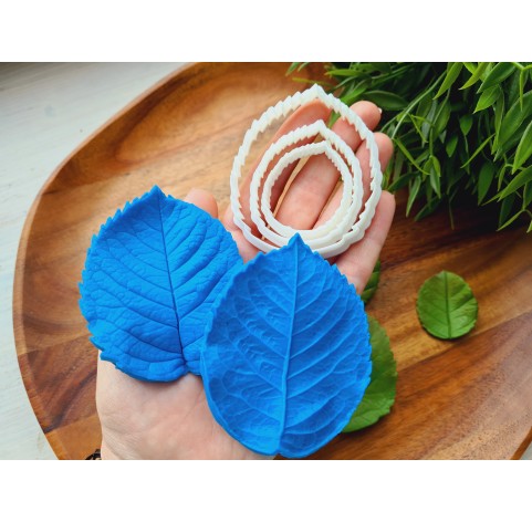 Silicone veiner, Rose leaf, style 1, set or individually