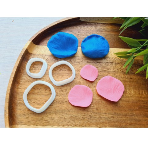 Silicone veiner, Rose petal texture, style 5, set or individually