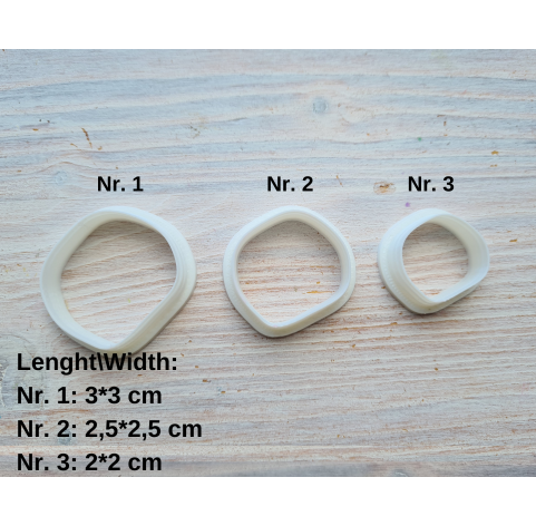Silicone veiner, Rose petal texture, style 5, set or individually