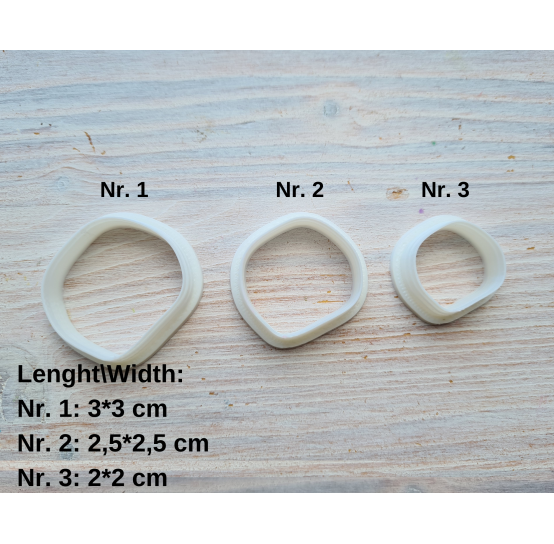 Silicone veiner, Rose petal texture, style 5, set or individually