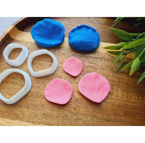 Silicone veiner, Rose petal texture, style 5, set or individually