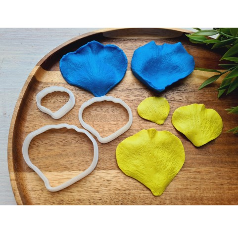 Silicone veiner, Rose petal texture, style 1, set or individually