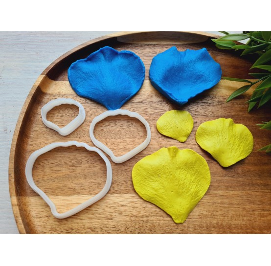 Silicone veiner, Rose petal texture, style 1, set or individually
