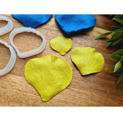 Silicone veiner, Rose petal texture, style 1, set or individually