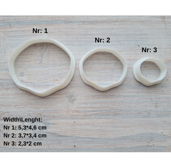 Silicone veiner, Rose petal texture, style 2, set or individually