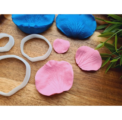 Silicone veiner, Rose petal texture, style 2, set or individually