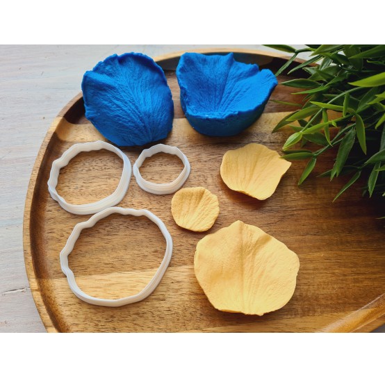 Silicone veiner, Rose petal texture, large, style 3, set or individually