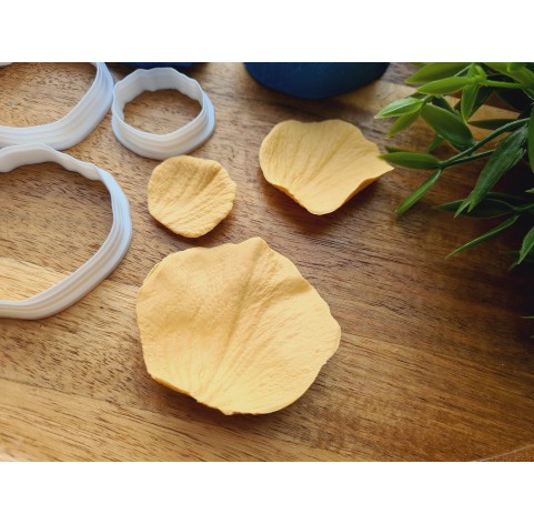 Silicone veiner, Rose petal texture, large, style 3, set or individually