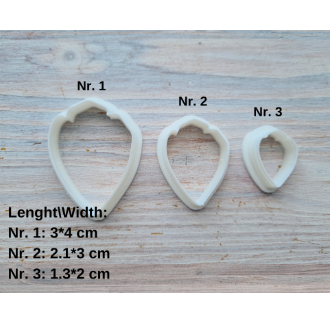 Silicone veiner, Petal texture, style 1, set or individually