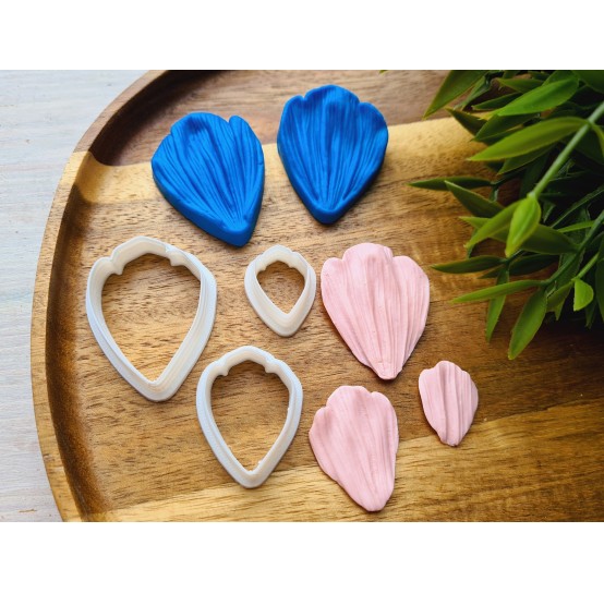 Silicone veiner, Petal texture, style 1, set or individually