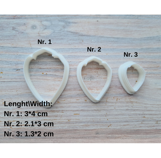 Silicone veiner, Petal texture, style 1, set or individually