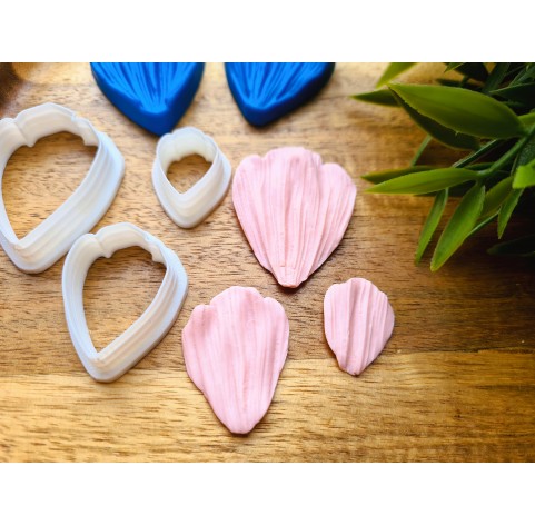 Silicone veiner, Petal texture, style 1, set or individually