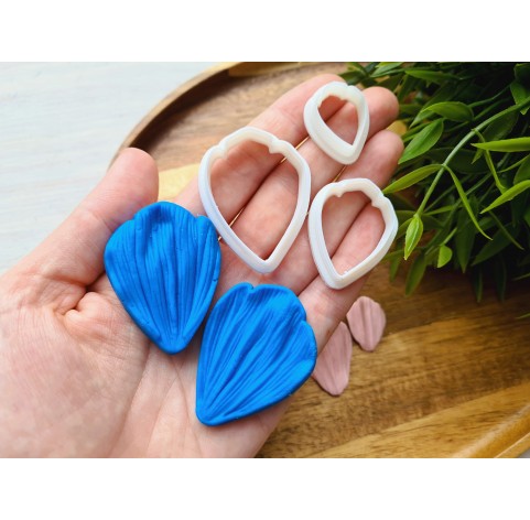Silicone veiner, Petal texture, style 1, set or individually