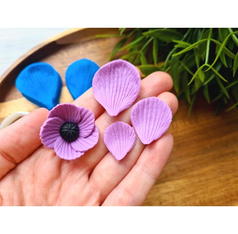 Silicone veiner, Petal texture, style 2, set or individually
