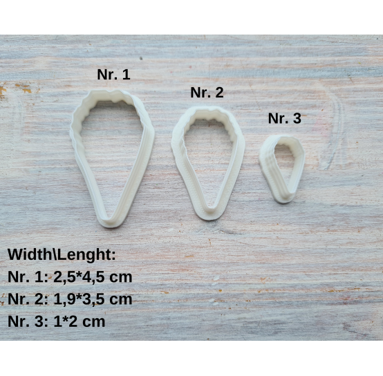 Silicone veiner, Iris petal texture, set or individually