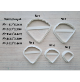 Silicone veiner, Petal texture, style 3, set or individually