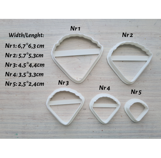 Silicone veiner, Petal texture, style 3, set or individually
