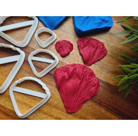 Silicone veiner, Petal texture, style 3, set or individually