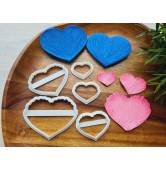 Silicone veiner, Petal texture, style 5, set or individually