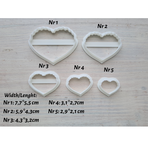 Silicone veiner, Petal texture, style 5, set or individually