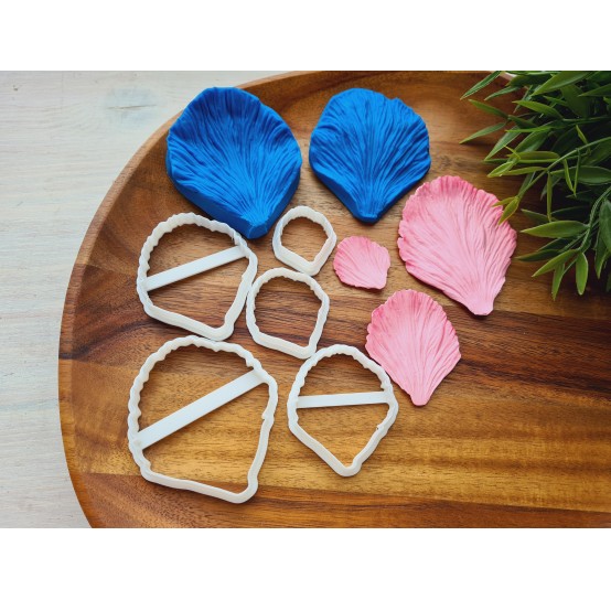 Silicone veiner, Peony petal texture, set or individually