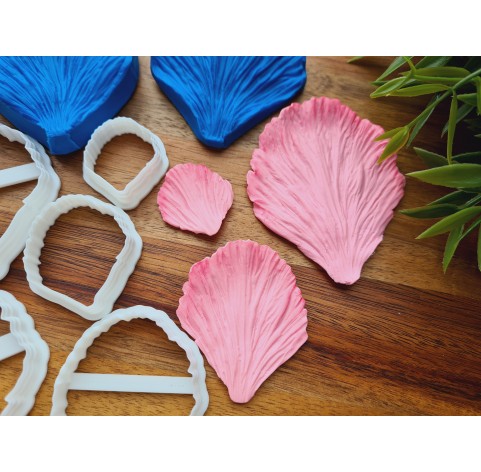Silicone veiner, Peony petal texture, set or individually