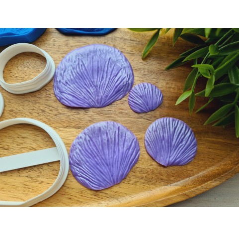 Silicone veiner, Anemone petal texture, style 2, large, set or individually
