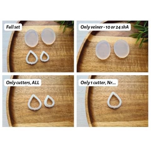 Silicone veiner, Lilac leaf, set or individually