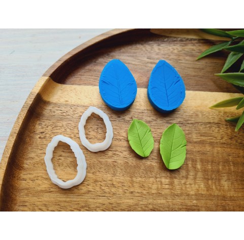 Silicone veiner, Rose leaf, style 2, set or individually