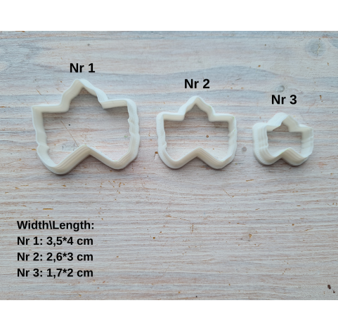 Silicone veiner, Cloudberry leaf, set or individually