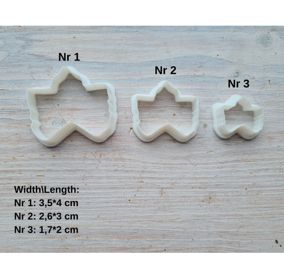 Silicone veiner, Cloudberry leaf, set or individually