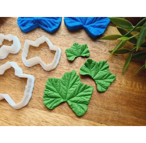 Silicone veiner, Cloudberry leaf, set or individually