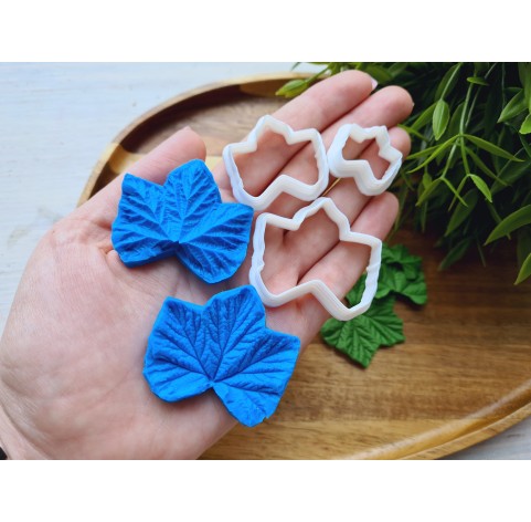 Silicone veiner, Cloudberry leaf, set or individually