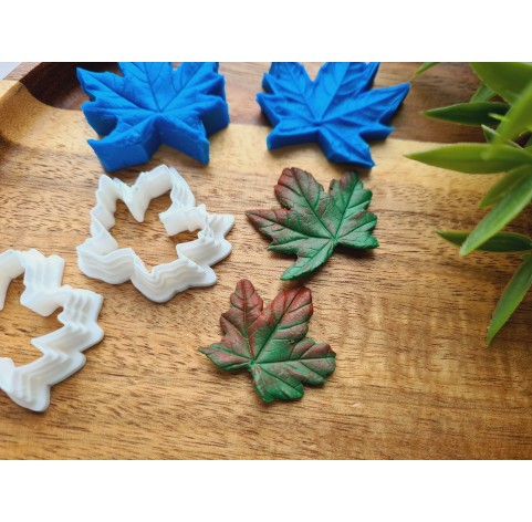 Silicone veiner, Maple leaf, set or individually