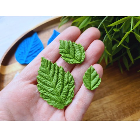 Silicone veiner, Raspberry leaf, style 3, set or individually