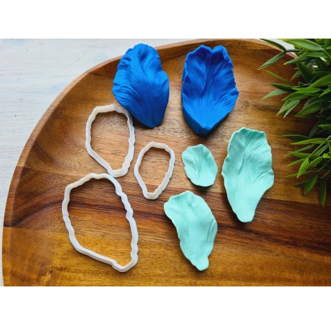 Silicone veiner, Tulip petal texture, style 1, set or individually