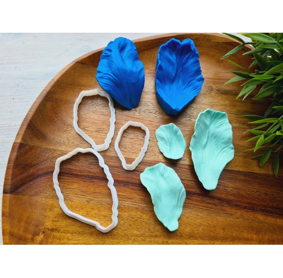 Silicone veiner, Tulip petal texture, style 1, set or individually