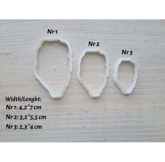 Silicone veiner, Tulip petal texture, style 1, set or individually