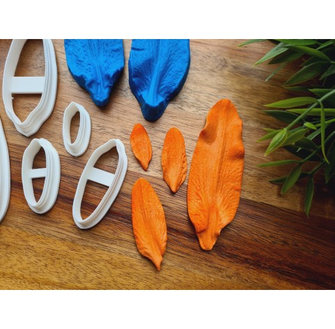 Silicone veiner, Lily petal texture, style 1, set or individually