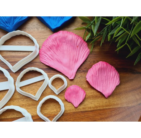 Silicone veiner, Hibiscus petal texture, set or individually
