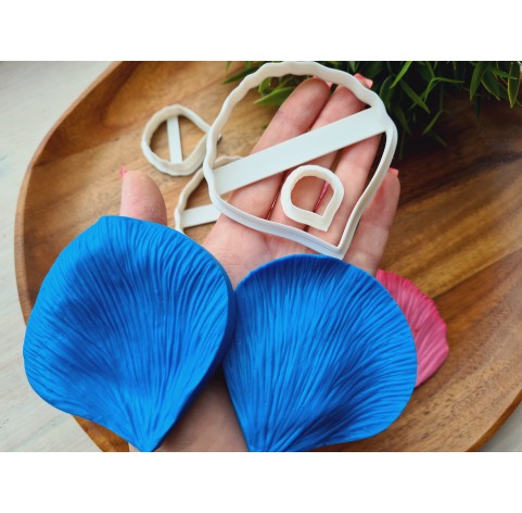 Silicone veiner, Hibiscus petal texture, set or individually
